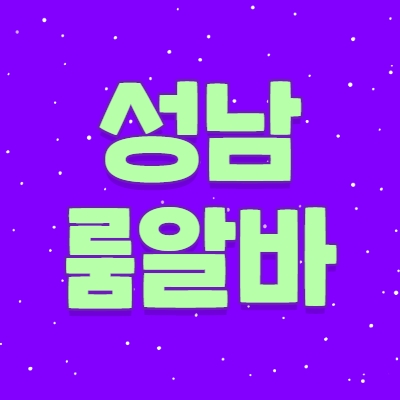 성남시 룸알바